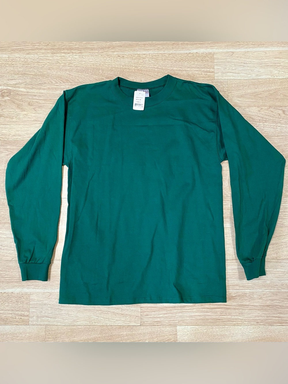 Vintage Pluma T-Shirt Men’s M Forest Green Made In USA 100% Cotton Long Sleeve